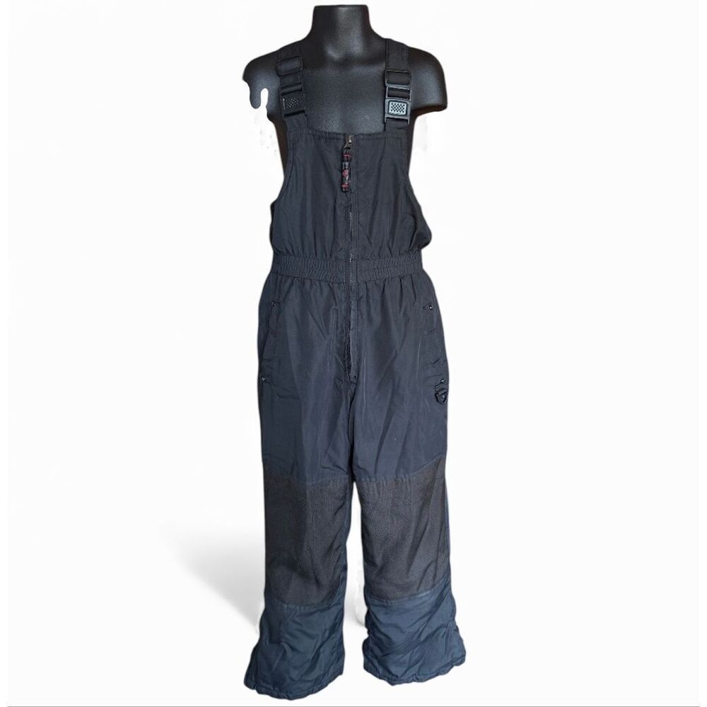 Youth Boys Unisex Protection System Black Snow Bib Waterproof Winter Pants Sz 6